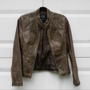 Brown Polyester Jacket